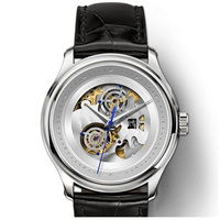 Montres de collection en acier pour entreprises, avec mouvement automatique japonais, design d'usine et personnalisables, à cadran squelette similaire, pour marque privée