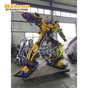 Personaje <span class=keywords><strong>de</strong></span> Película <span class=keywords><strong>de</strong></span> Marvel, Transformers, Figura <span class=keywords><strong>de</strong></span> Gran Tamaño para Decoración <span class=keywords><strong>de</strong></span> Jardín o Hogar, Artesanía Metálica Grande, Escultura <span class=keywords><strong>de</strong></span> Robot - Product Image 3