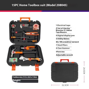 Caja de herramientas de combinación manual <span class=keywords><strong>Rhett</strong></span> para el hogar, herramientas de reparación de acero al carbono, juego de regalo con 1 año de garantía de fuente de alimentación manual - Product Image 2