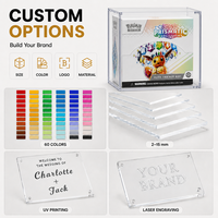Boîte de présentation magnétique transparente en acrylique anti-poussière pour cartes TCG Elite Trainer Box