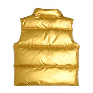 Veste d'hiver pour garçon, col mandarin, fermeture éclair, rembourrée, surdimensionnée, imperméable, vêtements de travail, logo personnalisé en gros - Product Image 3