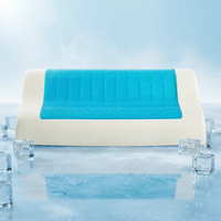 Oreiller cervical ergonomique en mousse à mémoire de forme, régulateur de température pour soulager les douleurs cervicales, oreiller de sommeil pour la maison et les voyages