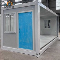 Maison conteneur pliable de type Z de 20 pieds, structure en acier, panneau sandwich, application domestique, personnalisable