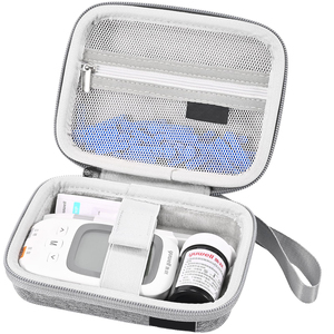 Sac de rangement pour <span class=keywords><strong>kit</strong></span> de <span class=keywords><strong>test</strong></span> du diabète AYM Travel, en matériau EVA, étui pour moniteur de glycémie, OEM - Product Image 1