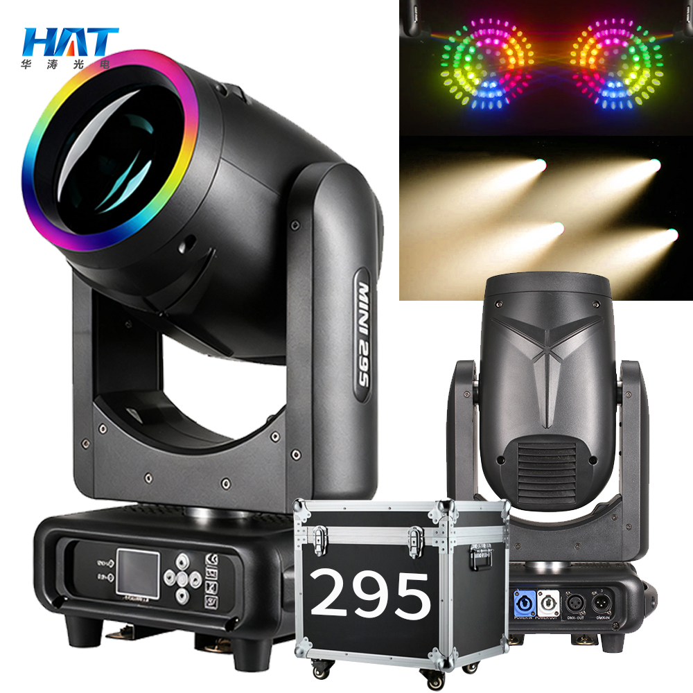 HAT 2025 Mini 295W Beam LED Ring Projection Lights for Wedding KTV DJ DMX512 Control Mode MINI 295 14R