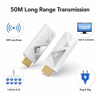 Kit Extensor HDMI Inalámbrico OEM de 164 Pies/50 Metros, 1080P Full HD para Transmitir desde DSLR, Laptop, Decodificador a TV, Proyector