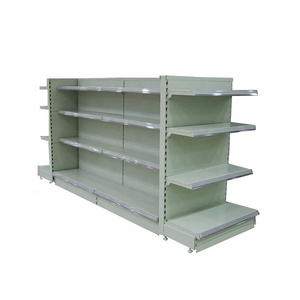Venta directa de fábrica y doble de material de metal de los estantes de los supermercados góndola estante de la tienda - Product Image 3