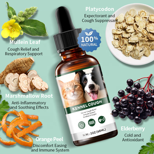 도매 기침 치료 애완 동물 개집 기침 방울 개를위한 고양이 개집 기침 면역 지원 액체 - Product Image 3