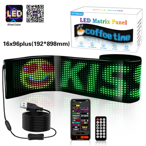 Panel de matriz LED Control de aplicación USB 5V Patrón de texto de desplazamiento Animación Pantalla LED flexible Pantalla de señal LED para tienda de ventanas de automóviles - Product Image 6