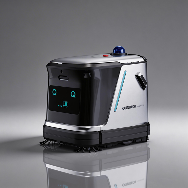 Ounitech Industrial Cleaning Robot Scrubbing Mopping App-Controlled Auto Charge LDS Slam+VSLAM Navigation for Commercial Use