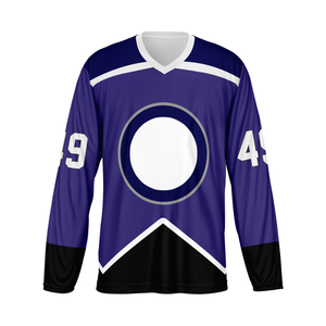 Haut de maillot de hockey sur glace unisexe avec logo personnalisé dernière conception Style sublimé Nom de l'équipe Service OEM Vêtements de hockey sur glace personnalisables - Product Image 3