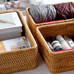 Caja de almacenamiento de ratán de bambú funcional y estética más vendida, decoración del hogar con servicio OEM/ODM disponible - Product Image 6