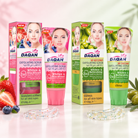 Gommage exfoliant au concombre et à la vitamine C DAQAN 30 Second, gel transparent pour le visage avec perles exfoliantes fines, 100g