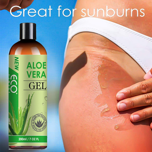 Gel Suavizante 100% Aloe Vera - Cuidado de <span class=keywords><strong>la</strong></span> Piel para una Calmante y Reafirmante Acción Profunda y Rápida - Alivia Después <span class=keywords><strong>del</strong></span> Afeitado y Quemaduras Solares - 281325 - Product Image 3