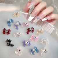 Paso Sico 14 couleurs Ruban coloré Design transparent en résine Pierre cœur Breloques DIY pour nail art Accessoires de manucure