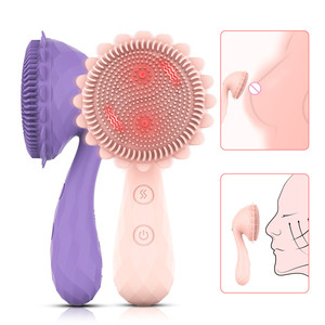 Zonnebloem Borstel Vibrator Vrouwelijk Clitoraal Orgasme Masturbator - Product Image 1