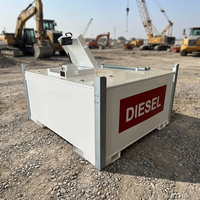 Tanque de Armazenamento de Combustível Diesel/Gasolina SUMAC CE de Parede Dupla Autocontida 1000L 5000L Estação Móvel com Bomba para Mineração e Construção