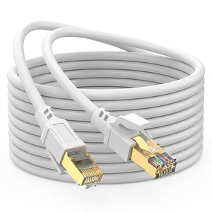Cable de Red Redondo Cat8 de Alta Velocidad SFTP con Doble Blindaje, Cable de Conexión RJ45 de Cobre Puro OFC, 40 Gbps, Pasa la Prueba Fluke de Fábrica - Product Image 2