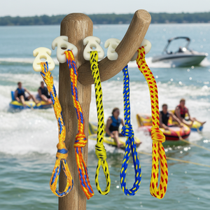 Corde de remorquage durable de 50 pieds pour bateau, <span class=keywords><strong>jet</strong></span> <span class=keywords><strong>ski</strong></span> et sports nautiques en plein air - Product Image 1