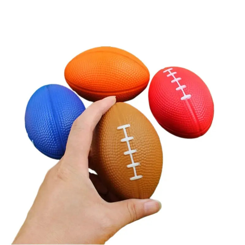 Paisible PU Espuma Rugby Ball Esponja De Poliuretano Sólido Dedo Exercício Grip Stress Ball