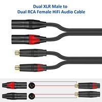 Câble de microphone XLR mâle vers RCA pour haut-parleur, mélangeur