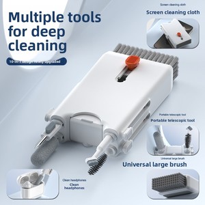 Barra de Limpieza K10 ABS 10 en 1, Herramienta de Limpieza Multifuncional, <span class=keywords><strong>Limpiador</strong></span> Integrado para Auriculares, Teclado y Pantalla - Product Image 3