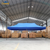 Grand Chapiteau Pliant Commercial Extérieur Personnalisé de 40mm, Tente Événementielle ou Abri Pop-Up de 20x10, 3x6, 10x20, 10x20, 3x3