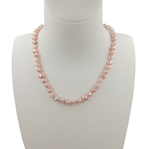 <span class=keywords><strong>Collana</strong></span> a 16 pollici del choker di 40 cm con il fermaglio del commutatore, perla d'acqua dolce naturale di 100%, <span class=keywords><strong>perle</strong></span> <span class=keywords><strong>barocche</strong></span> di 6.5-7.5 MM annodate, bene durevole - Product Image 5