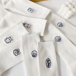 High Quality Casual Embroidery Custom Color Cotton Crew Socks with <b>Animal</b> <b>Pattern</b> Breathable & Custom Logo <b>for</b> Women - Product Image 4