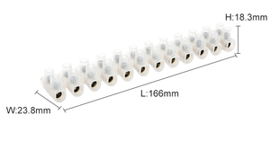 Bloc <span class=keywords><strong>de</strong></span> jonction IGERCN <span class=keywords><strong>de</strong></span> haute qualité 30A, 12 voies, basse tension, bande <span class=keywords><strong>de</strong></span> distribution électrique en plastique rouge, matériau PA - Product Image 3