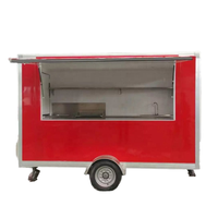 Équipement de cuisine complet Mini Square Food Trailer for Fast Food BBQ Coffee Hot Dogs Taco Pizza Catering Snack Foods for Outdoor