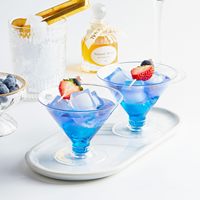Gobelets en plastique de qualité alimentaire pour gâteau de dessert aux fruits et au lait à large bouche de 150ml
