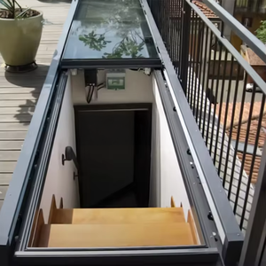 Tragaluz de techo de casa de vidrio retráctil eléctrico de alta calidad, protección moderna contra la lluvia y el sol automática <span class=keywords><strong>para</strong></span> ventana, <span class=keywords><strong>escaleras</strong></span>, Escotilla de acceso - Product Image 1