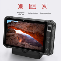 Tablette robuste avec lecteur d'empreintes digitales 8 Go + 256 Go, étanche, réseau 4G 5G, tablette industrielle Android 10 pouces, biométrique FAP30