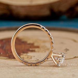 Bague en diamant de joaillerie fine de qualité supérieure avec diamant taille marquise et pierres latérales étincelantes pour anniversaire et cadeaux spéciaux - Product Image 2