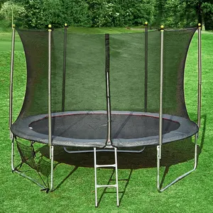 Funjump 2024 Trampoline de fitness rond pour enfants de 8 pieds pour divertissement