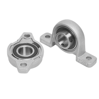 Miniatuur flenslager van zinklegering KP08 8 mm zelfinstellende 2-bouts flensmontage P6 precisie voor encoderas
