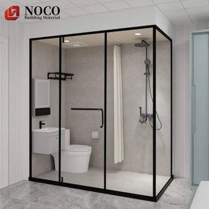 Conteneur NOCO avec séparation sec/humide pour hôtel et immeuble de bureaux, ensemble complet de toilettes portables modernes intégrées - Product Image 1