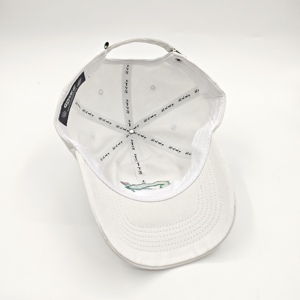 Casquette de baseball brodée personnalisée - Casquette de sport unisexe à 6 panneaux avec motifs Argyle et fruits en tissu popeline, ajustement réglable - Product Image 6