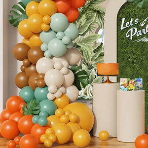 Kit de ballons en latex verts sur le thème de la jungle et guirlande d'<span class=keywords><strong>arche</strong></span> pour les fêtes d'anniversaire des enfants, Halloween, décorations de Pâques - Product Image 6