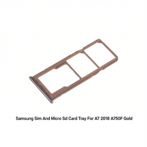 Bandeja para tarjetas SIM y Micro SD Samsung para A7 2018 A750F Gold - Product Image 2