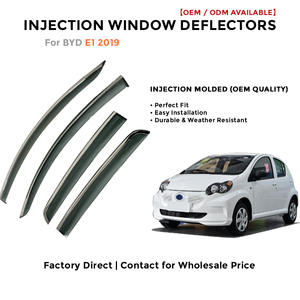 แผ่นบังลมข้างประตูรถยนต์ สำหรับ BYD E1 ปี 2019 อุปกรณ์ตกแต่งรถยนต์ - Product Image 2