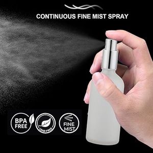 Atomizador <span class=keywords><strong>de</strong></span> Perfume Recargable, 50 ml, Vidrio Esmerilado, Tapa Mate, Atomizador <span class=keywords><strong>de</strong></span> Niebla Cosmética <span class=keywords><strong>de</strong></span> Alta Calidad para Rellenar Perfume - Product Image 4