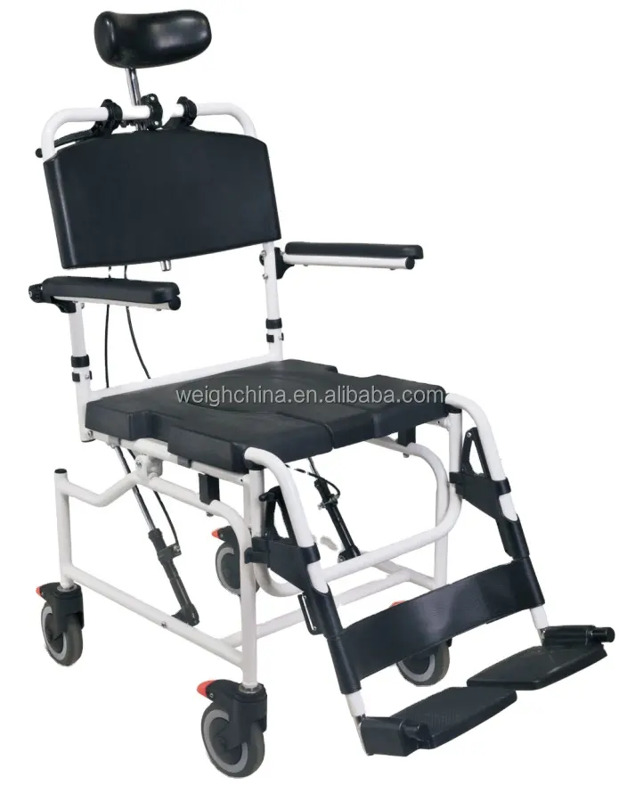 Bath Mobile Folding Commode Shower Chair