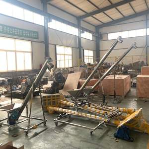 Convoyeur à vis vertical en acier inoxydable 304 utilisé pour le transport de poudres et de particules - Product Image 4