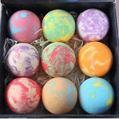 Горячая Распродажа 2021, Роскошная ручная работа, бомбочка для ванны, упаковка органических натуральных пузырьков для спа, набор соли для ванны Fizzy