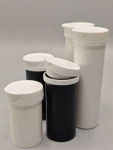 Botella Desecante de 30 ml con Tapa Abatible, Envase de Plástico para Polvo Sólido, para Pastillas Medicinales, Superficie para Serigrafía - Product Image 2