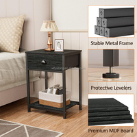 Étagères de rangement pour petits espaces Tables de chevet Tables d'appoint pour meubles de maison Tables basses de salon et de chambre à coucher avec tiroirs