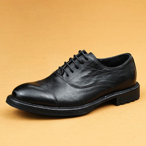 Zapatos Casuales de Suela Plana Estilo 2025, Zapatos Casuales de Cuero Británico, Zapatos Formales de Negocios para Hombre - Product Image 5