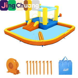 Jingchuang53381 Parc aquatique avec trampoline, petite <span class=keywords><strong>aire</strong></span> <span class=keywords><strong>de</strong></span> <span class=keywords><strong>jeux</strong></span>, château gonflable pour enfants, parc aquatique - Product Image 2